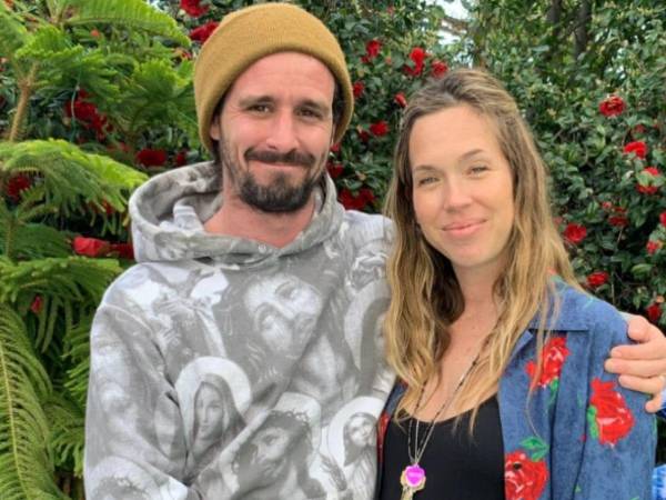 El fallecido actor James Ransone junto a su esposa Jamie McPhee.