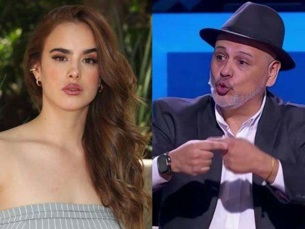 La actriz Gala Montes y el periodista René Franco.