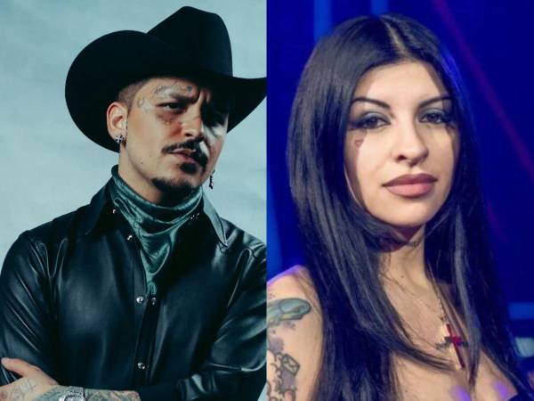 Christian Nodal y su expareja Cazzu.