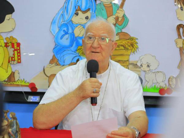 Monseñor Miguel Lenihan, arzobispo de San Pedro Sula.
