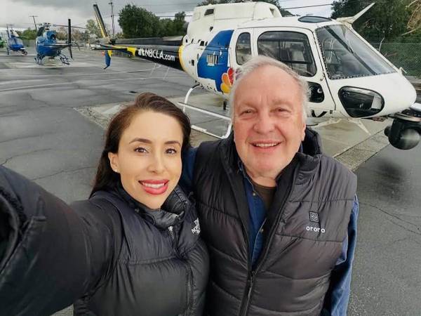 Foto en vida de los periodistas Eliana Moreno y George Marciniw.