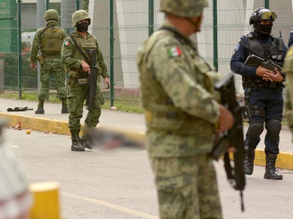 Imagen de archivo de elementos de la Guardia Nacional que montan un operativo en la Ciudad de Culiacán en el Estado de Sinaloa (México).