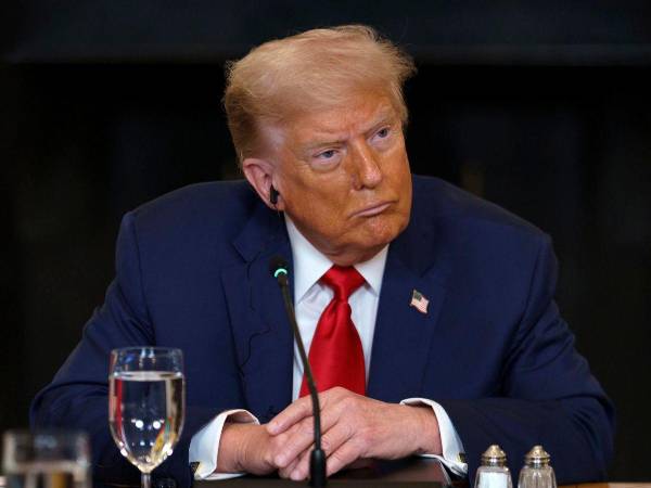 El presidente de Estados Unidos, Donald Trump, en una reunión en la Casa Blanca.