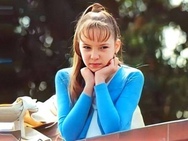 La cantante Belinda en su infancia.