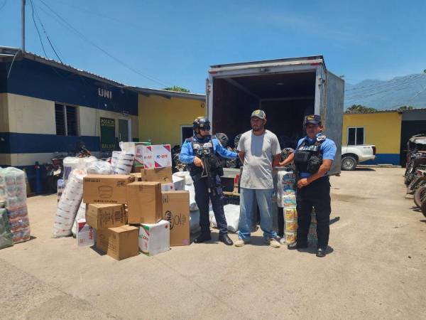 José Encarnación Mejía López (de 45 años), originario de San Juan de Opoa, Copán, detenido por la Policía.