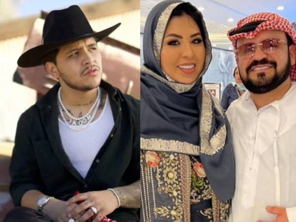 El cantante Christian Nodal y sus padres Cristy y Jaime Nodal.