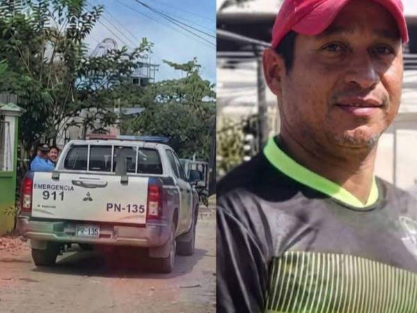 La Policía Nacional acordonó la escena donde un hombre fue asesinado a balazos dentro de la vivienda de su suegro en Tocoa, Colón.