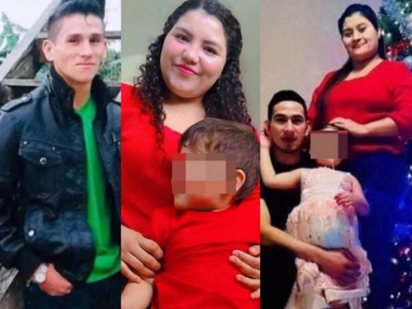 Imagen de los cuatro hondureños fallecidos en Ohio: Marina Suyapa Regalado Miranda, José Mario Pineda Díaz, Miguel Ángel Guerra y Carmen Idalia Lara Ferrera.