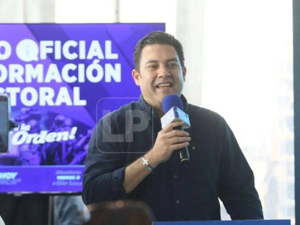 Juan Diego Zelaya, candidato a alcalde del Distrito Central por el Partido Nacional,.