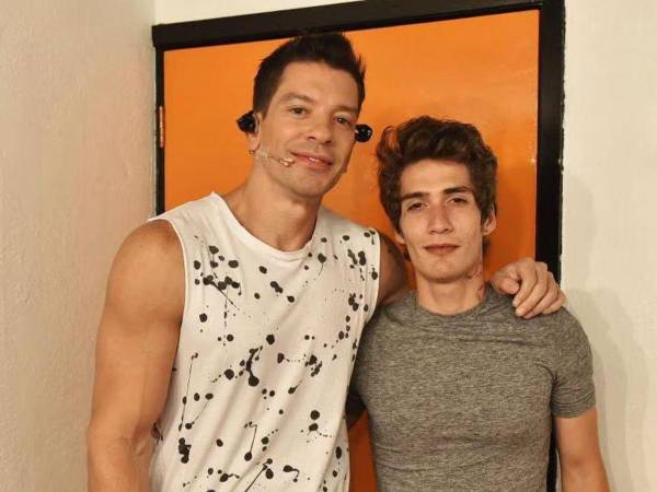 Yahir y su hijo Tristán.