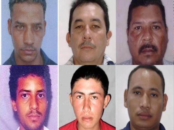 ​​​​​​Los supuestos secuestradores Luis Arturo Sánchez, Héctor Orlando Portillo Martínez, Ledin Armando Mendez Cruz, alias El Diablo, José Mauricio Flores Escobar, José Ismael Flores Pineda y Esteban Gumercindo Ferrera Rodas, alias El Diablo.