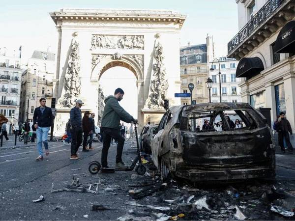 Imagen de archivo de las protestas en Francia.