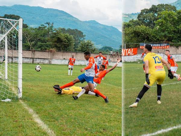 El portero Bryan Ramos recibió cuatro goles en 19 minutos en la derrota del Real Juventud ante Olimpia Occidental.
