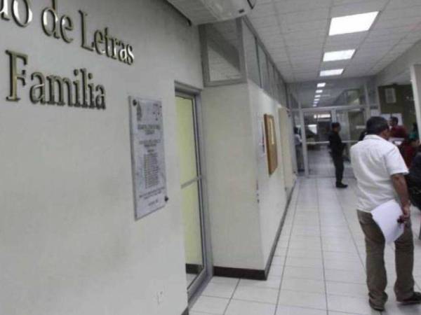 Vista de las instalaciones de los Juzgados de Letras de Familia en Tegucigalpa.