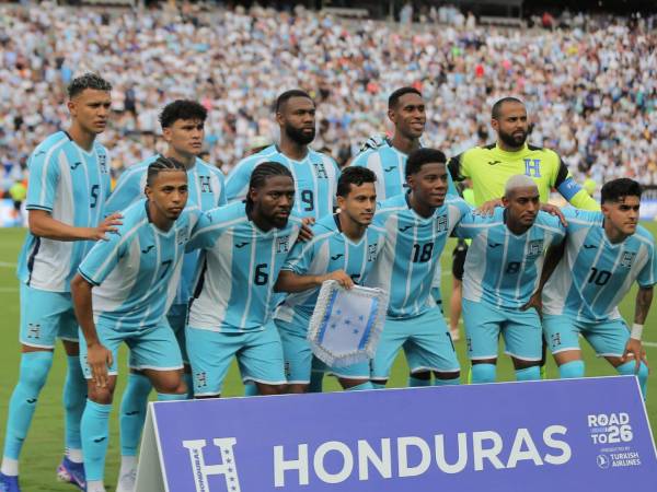 El 11 titular de Honduras que se enfrentó a la Albiceleste en amistoso realizado en Estados Unidos.