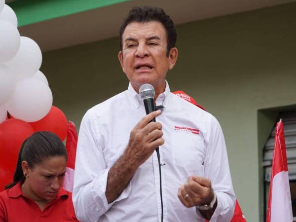 Salvador Nasralla, candidato presidencial del Partido Liberal.
