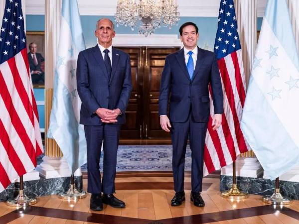 El presidente electo de Honduras realizó importantes reuniones en Estados Unidos e Israel. Aquí con Marco Rubio, secretario de Estado de Estados Unidos.