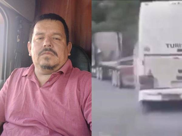 Don Elías Valladares, en una arriesgada acción, colocó su rastra en marcha frente al autobús, el cual transportaba a unas 60 personas.
