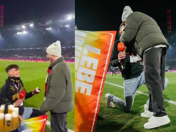Árbitro sorprendió este fin de semana y desató el revuelo tras pedirle matrimonio a su novio ante miles de personas y en la previa de un partido de la Bundesliga de Alemania.