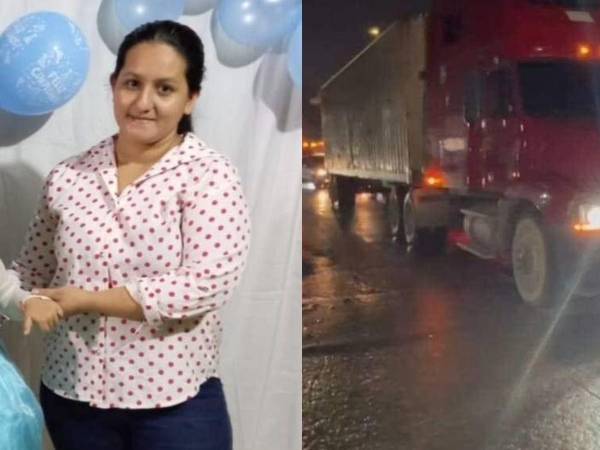 El cuerpo sin vida de Dinora Carranza quedó debajo de la rastra. El accidente ocurrió la noche del lunes en Choloma.