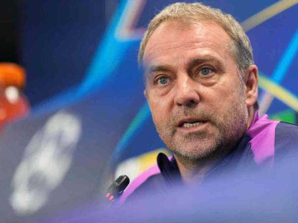 Hansi Flick en conferencia de prensa previo al duelo en Champions League ante Copenhague.