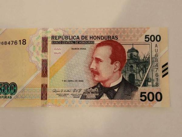 El suministro de 50 millones de piezas de billetes de L500 lempiras se pagará $3,095,000, con un precio de 6.19 centavos de dólar por unidad.