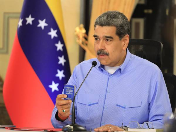 Fotografía de archivo en donde se ve a Nicolás Maduro, presidente de Venezuela.