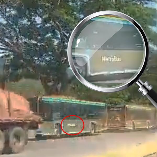 Letrero que dice “MetroBus” en las unidades.