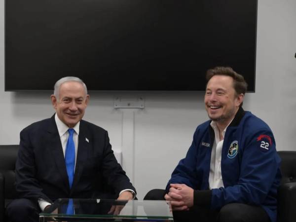 Netanyahu y Musk durante un encuentro previo.