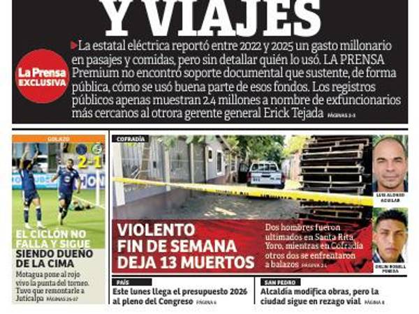 Sin respaldo gastos en viáticos de la Enee