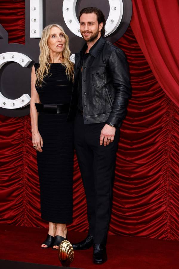 Sam y Aaron Taylor-Johnson en la premier del filme Back To Black.