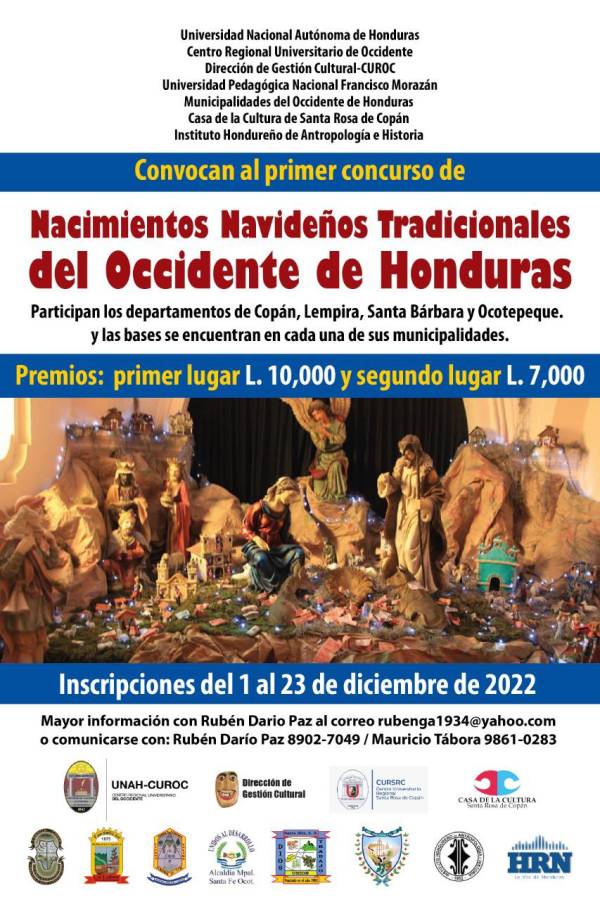 Primer concurso de nacimientos navideños tradicionales en occidente de Honduras