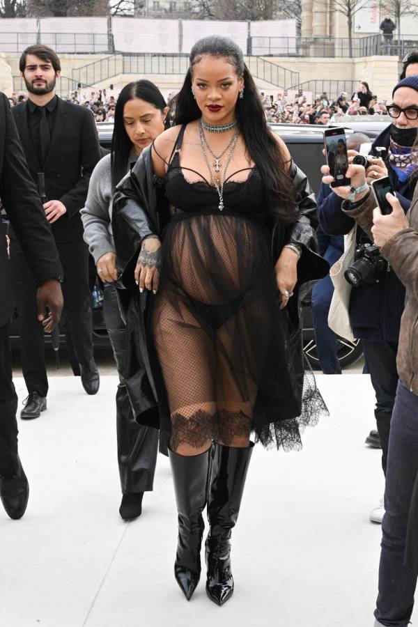 Rihanna en el desfile de Dior.