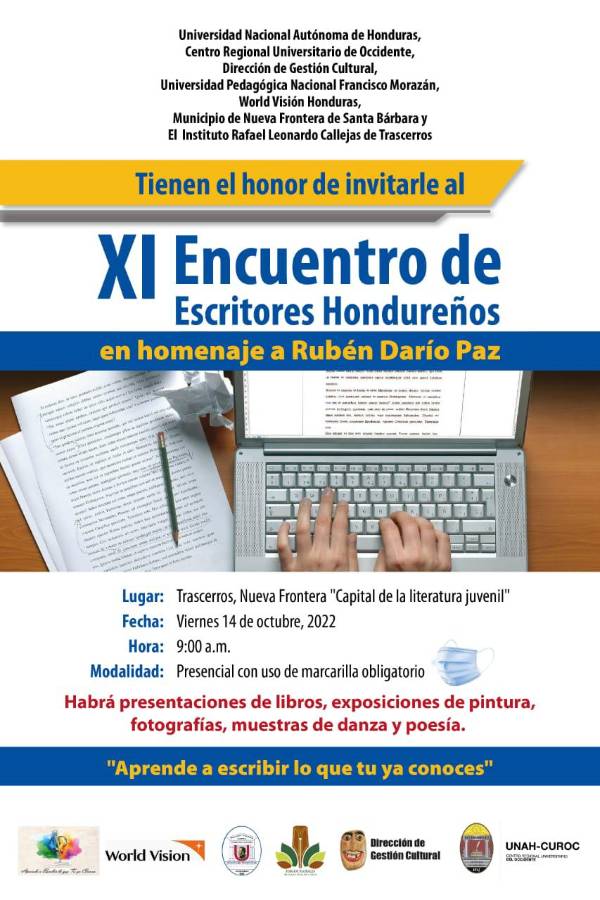 XI Encuentro de Escritores Hondureños en Nueva Frontera, Santa Bárbara