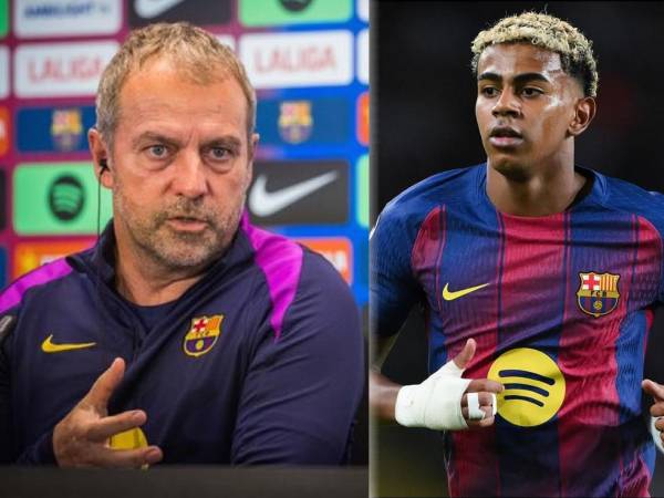 Hansi Flick mostró su molestia por la información que surgió sobre Lamine Yamal en el Barcelona.