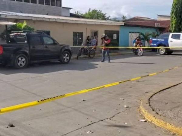 Vista de la escena del crimen.