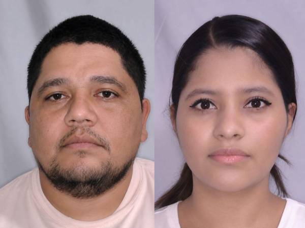 Fotografía de Julián Alejandro Zelaya Castellanos, de 42 años y Daniela Roxana Sánchez Baca, de 28 años.