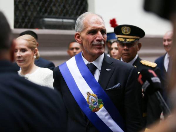 Nasry Asfura tras ser juramentado como presidente de Honduras este martes 27 de enero.