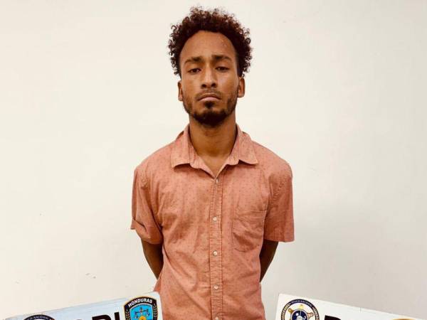 Momentos de la captura de Melvin en la colonia 12 de Junio de El Progreso.