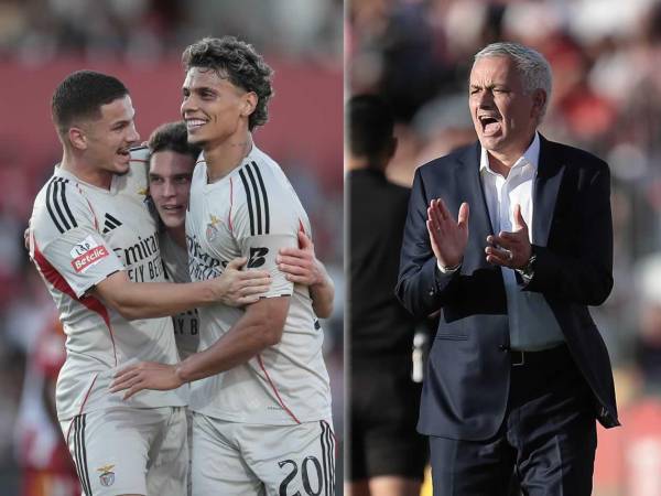 José Mourinho se estrenó con una victoria contundente como entrenador del Benfica.