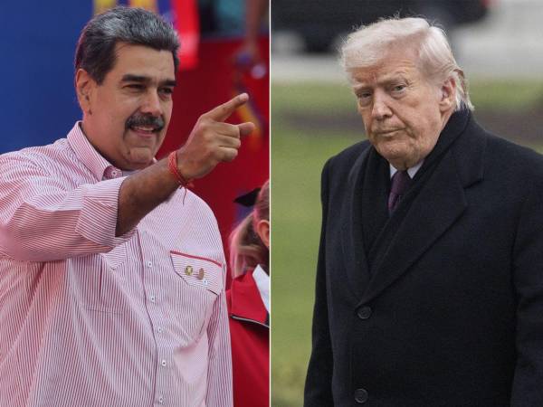 Combo de fotografías que muestra al presidente de Venezuela, Nicolás Maduro (i), y al presidente de Estados Unidos, Donald Trump.