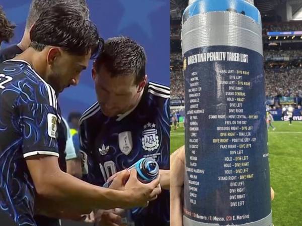 Tras la clasificación, parte de la plantilla encontró la botella de Pickford por si llegaban a los penales.