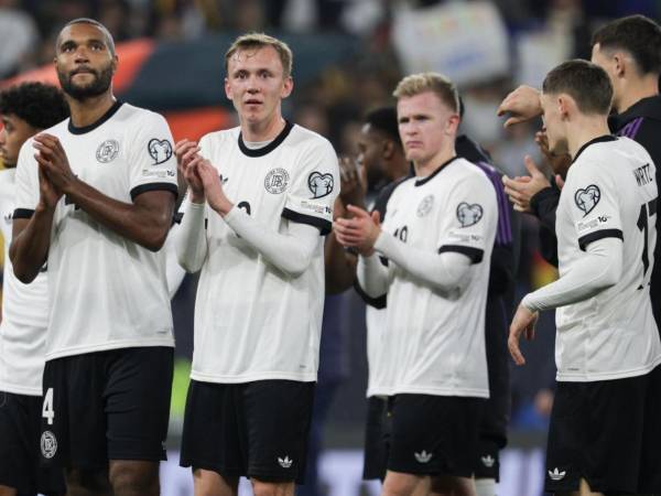 Jugadores de Alemania celebrando.