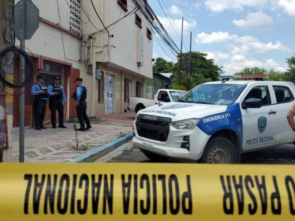 Vista de la escena del crimen.