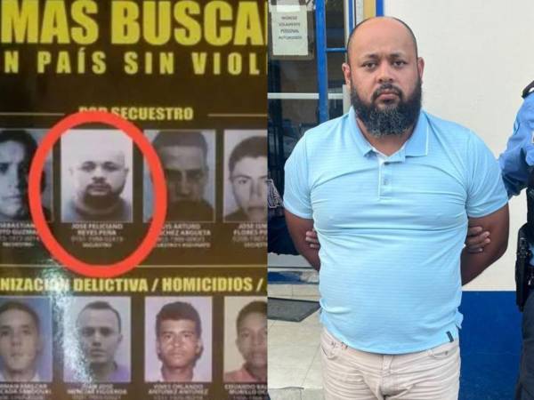 Momentos de la captura de José Feliciano Reyes Peña, de 37 años de edad.