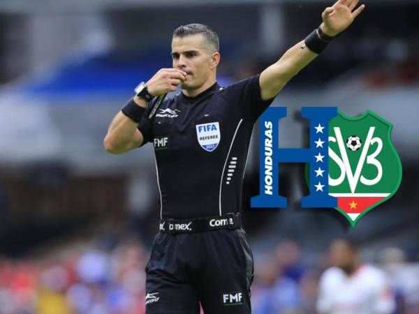 Fernando Hernández Gómez será el árbitro del Honduras vs Surinam en Nations League.