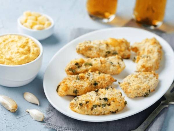 Pechugas de pollo a la parmesana.