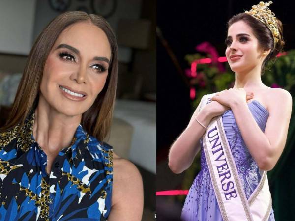 Lupita Jones, primera mexicana en ganar Miss Universo, y Fátima Bosch, actual Miss Universo.