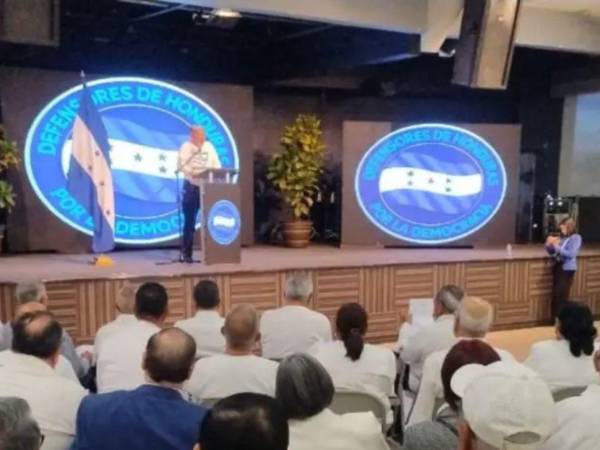 Imagen de archivo de un evento organizado por la Plataforma Defensores de Honduras.