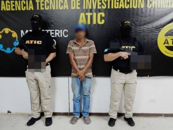 Gabriel Villeda Pérez fue detenido por agentes de la Agencia Técnica de Investigación Criminal (Atic)